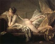 Francois Boucher reclining girl oil painting